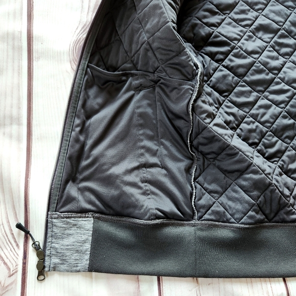 The North Face "Mod Bomber Jacket" Quilted Heather Gray Grey | Women's Size S - Picture 8 of 14